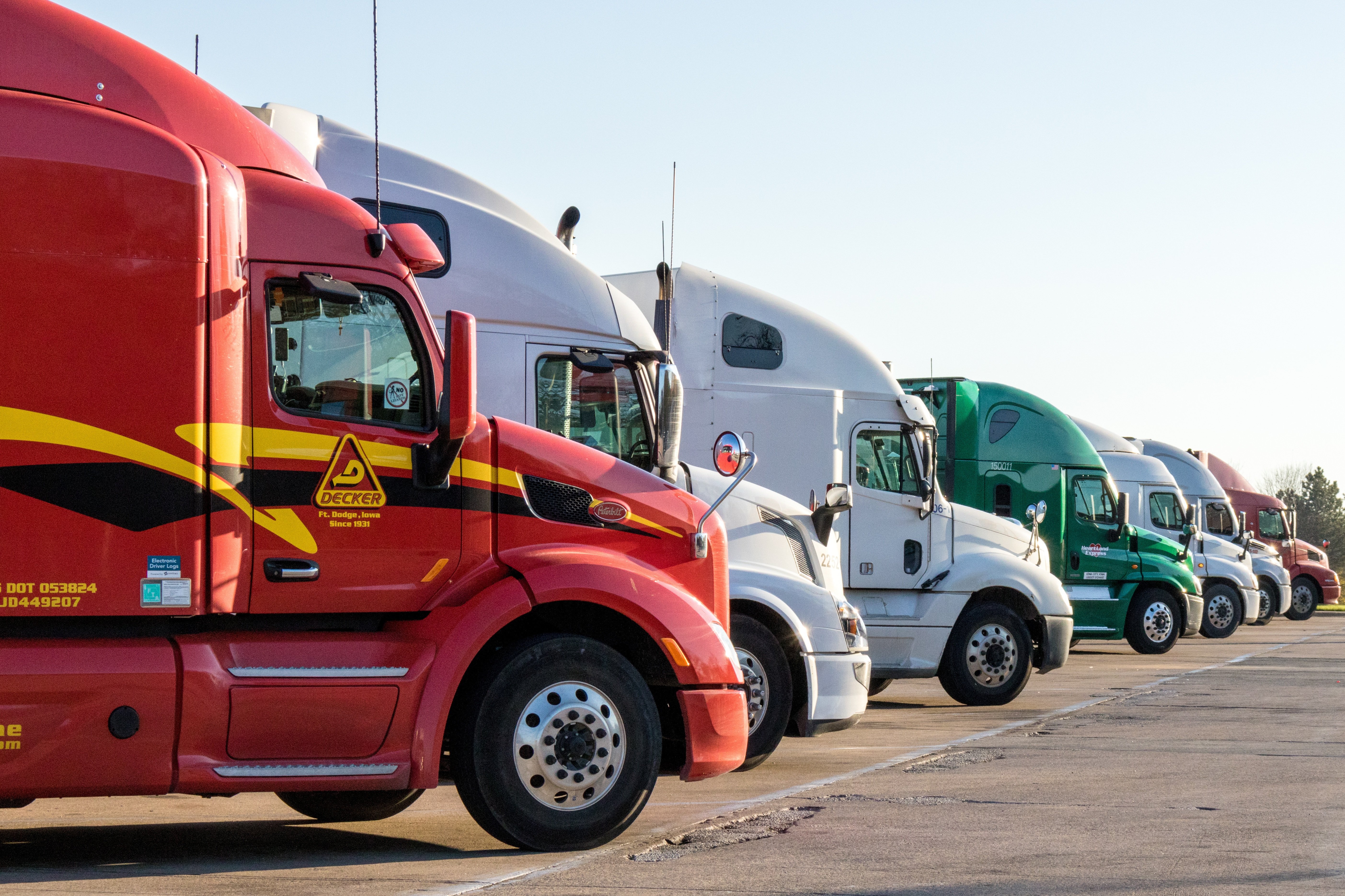 Cross-border logistics truck